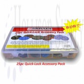 Abracs 25pc Quick-Lock Abrasives Accessory Pack